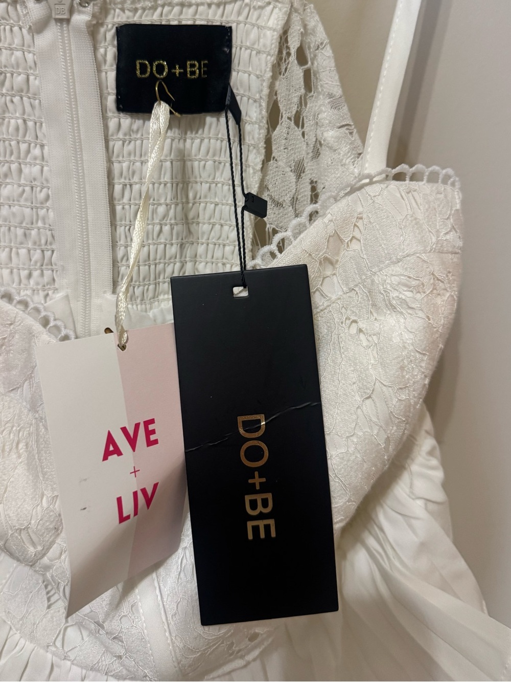NWT DO+BE Corset Mini Dress | Medium | White - Picture 10 of 10
